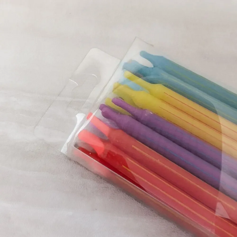 Papyrus Candles - Heart Candle Cake Topper & 24 Birthday Candles - New in Box
